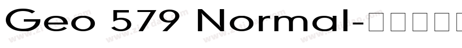 Geo 579 Normal字体转换